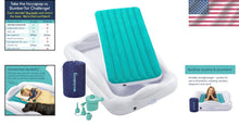 Load image into Gallery viewer, Inflatable Kids Mattress with Extra Tall Bumpers - Ideal for Travel and Camping
