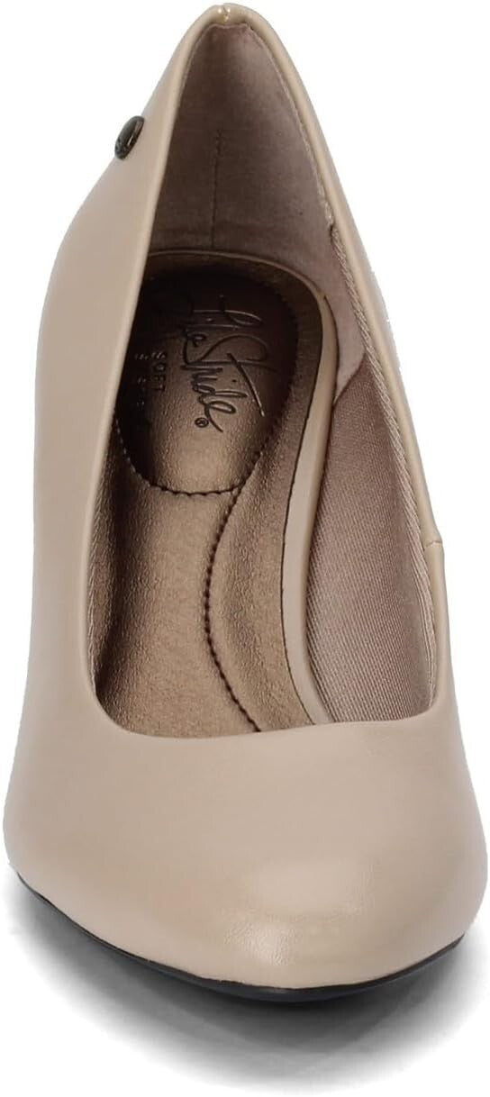 Comfortable 2.5" Taupe Women's Heels - Fashionable for Work or Weddings