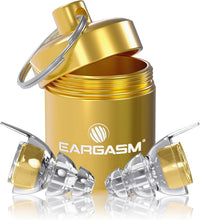 Load image into Gallery viewer, Noise-Cancelling Earplugs with Gold Filters - Perfect for Concerts &amp; Raves