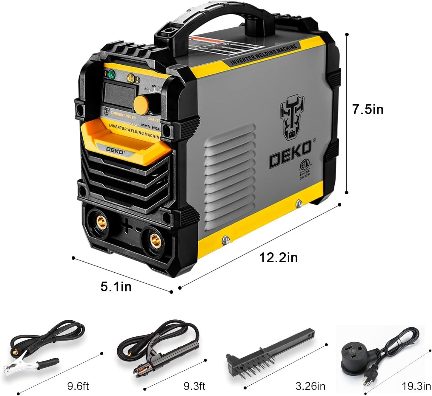 Efficient 160A IGBT Welder Machine - Lightweight with LCD Display & Carry Handle