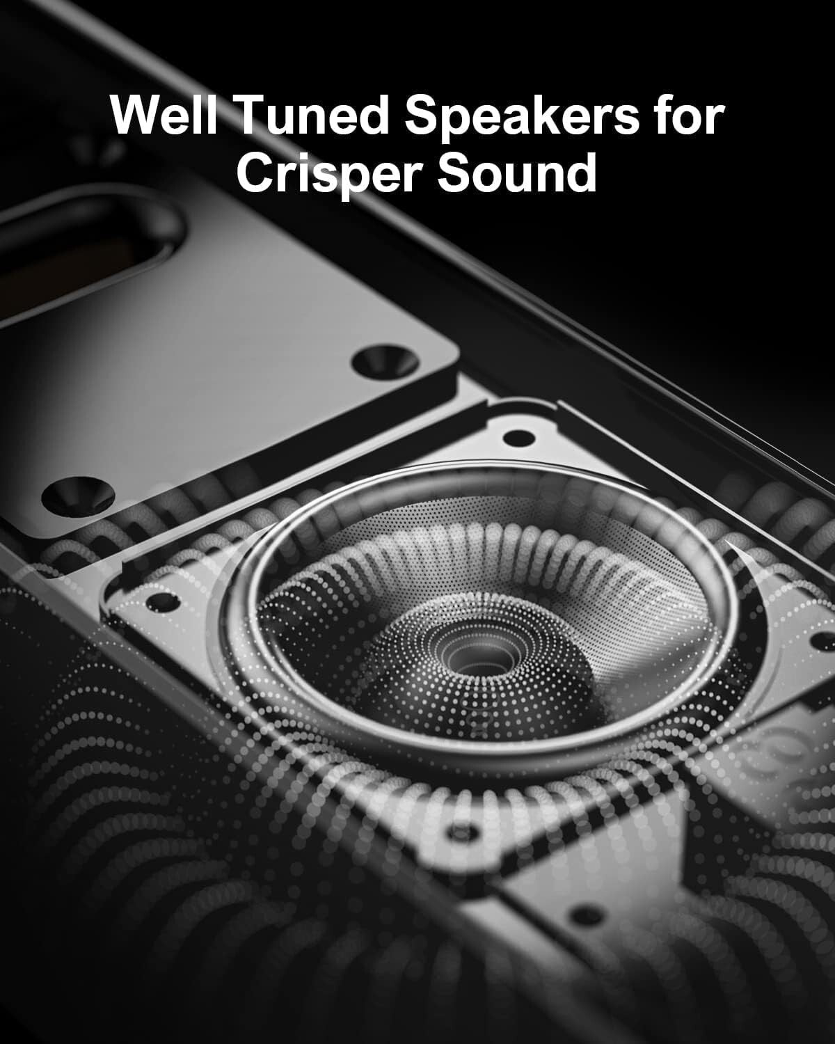 Dynamic 2.2ch Sound Bar with Detachable Design - Wall Mountable & App Control