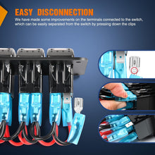 Load image into Gallery viewer, 8 Gang Rocker Switch Panel w/ PD Type C &amp; USB Charger – Waterproof Aluminum