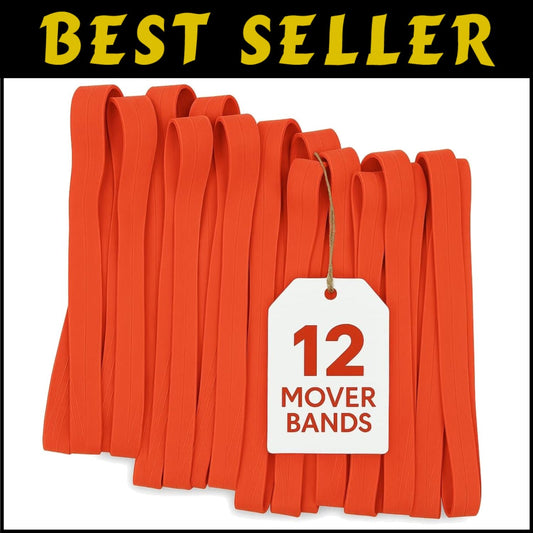 Professional-Grade 42-Inch Rubber Bands - Premium 12-Pack for Moving Essentials