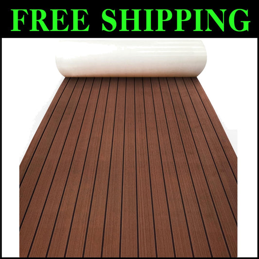 Durable Faux Teak EVA Foam Decking - Easy Installation Non-Slip Boat Flooring