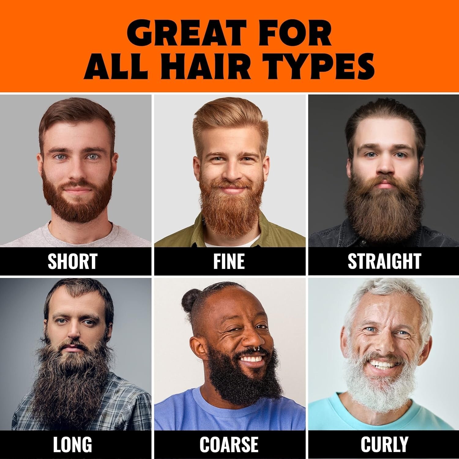 Premium Heated Beard Straightener for Men - Travel Friendly & Lightweight Design