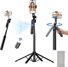 Load image into Gallery viewer, Lightweight Aluminum 3-in-1 Selfie Stick Tripod for Effortless Shooting