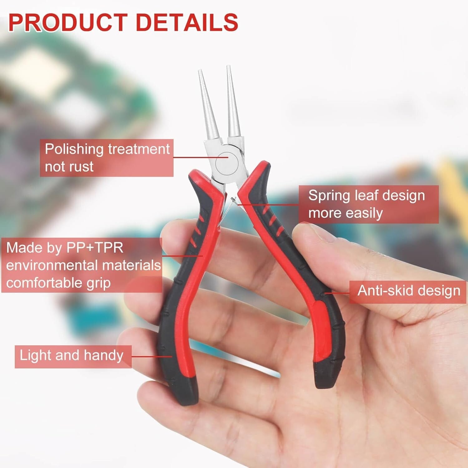 Durable Jewelry Pliers Set - 8 Essential Tools for Beading, Wire Wrapping & More
