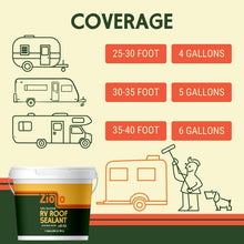 Load image into Gallery viewer, Premium 100% Silicone RV Roof Sealant - Easy Waterproof Repair in White 1 Gallon