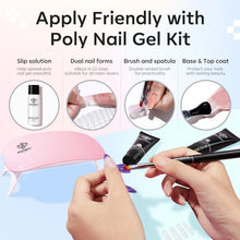 Load image into Gallery viewer, Portable Poly Gel Nail Art Kit: 60-pcs for Effortless Extensions &amp; Care