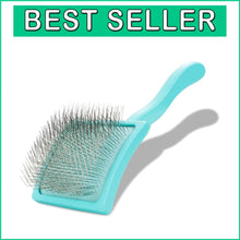 Load image into Gallery viewer, Professional-Grade Dog Slicker Brush for Goldendoodles &amp; Poodles - Teal, Large
