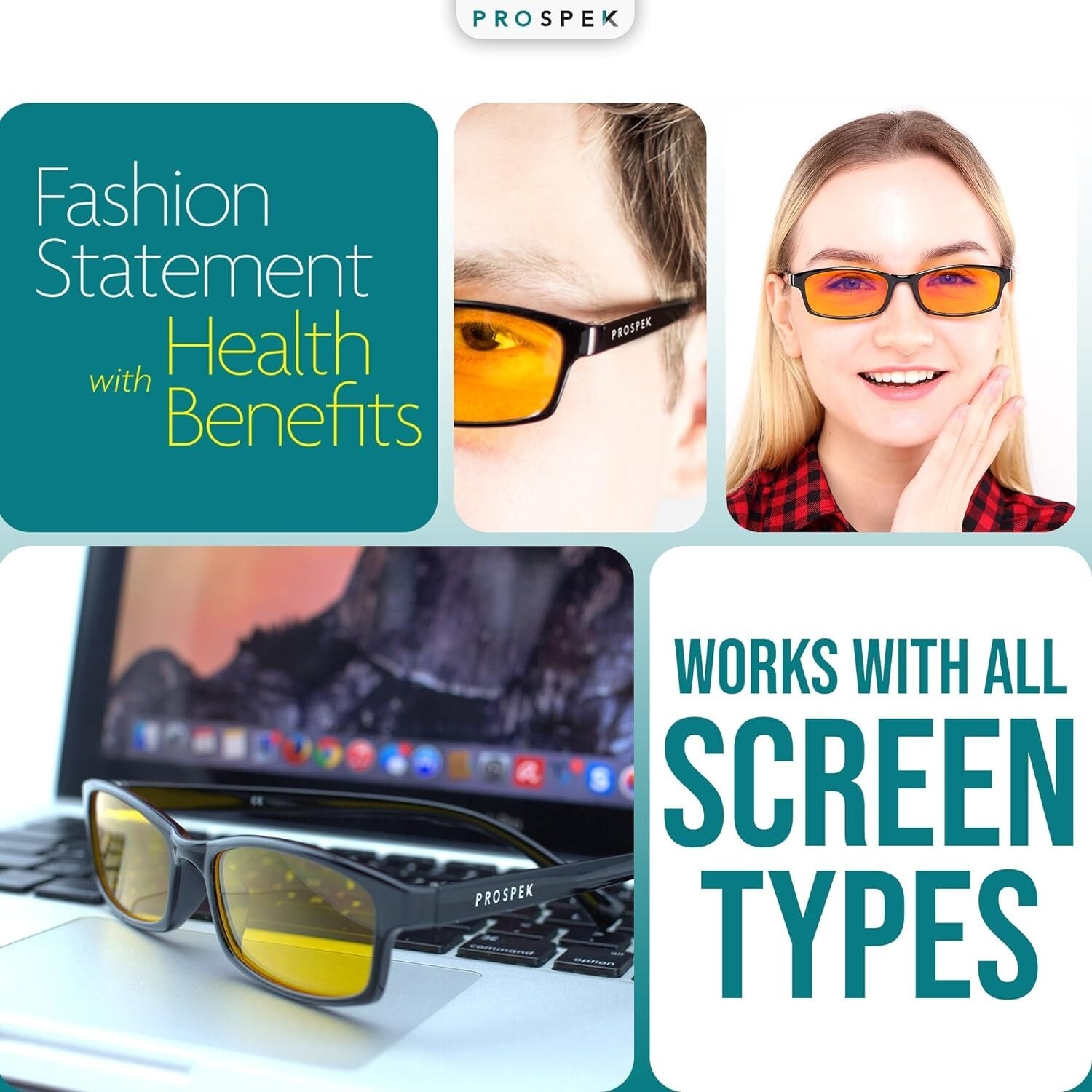 Lightweight Anti-Glare Blue Light Glasses for Men & Women - Vision Enhancement