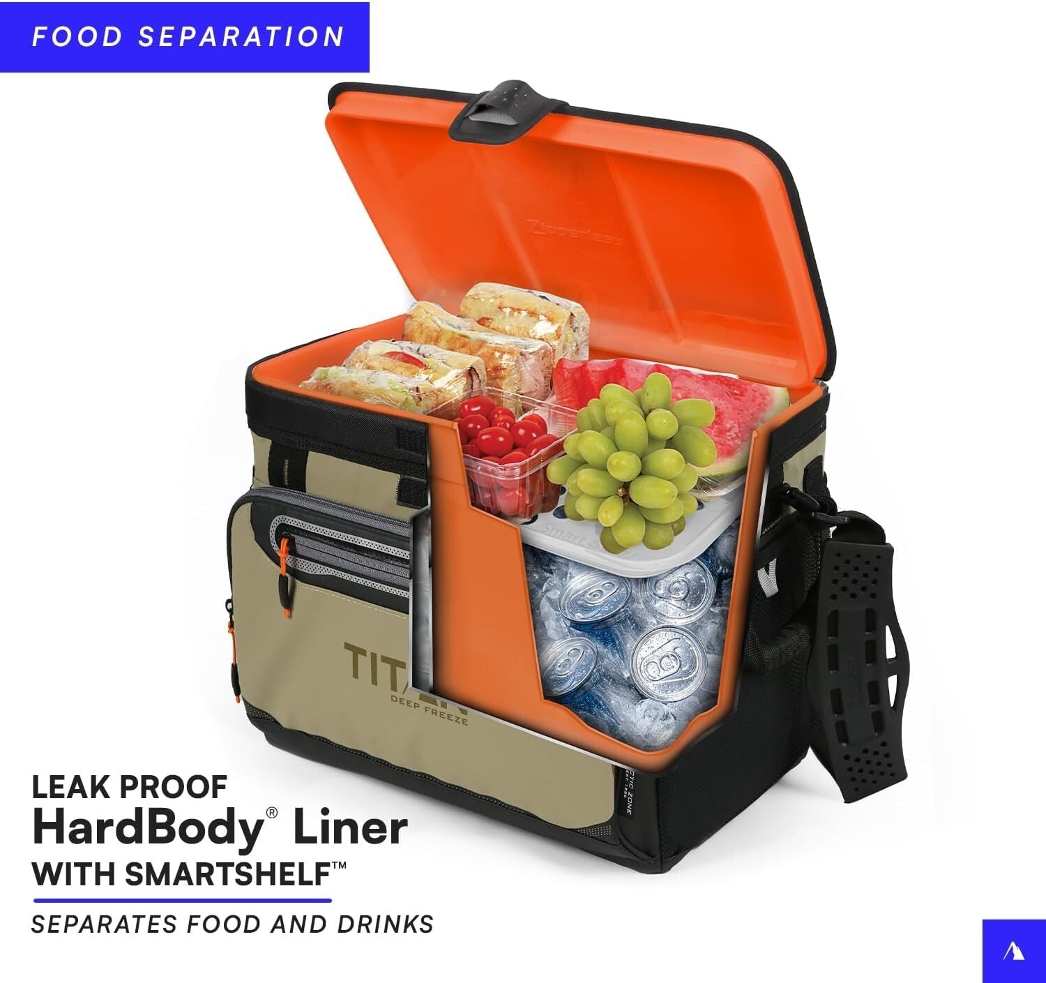 Deep Freeze HardBody Cooler with Adjustable Strap - Perfect for Camping & Beach