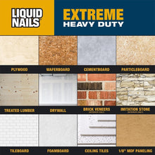 Load image into Gallery viewer, Extreme Heavy-Duty Latex Construction Adhesive, Low VOC - 10 oz, 12 Pack