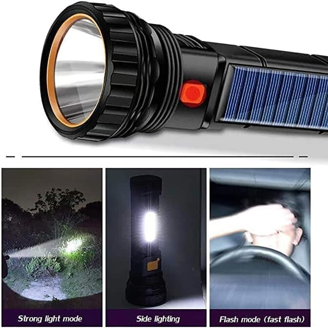 High Brightness 1000 Lumens LED Flashlights - 4 Pack with Emergency Power Supply