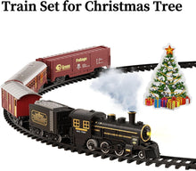 Load image into Gallery viewer, Rechargeable Steam Locomotive Toy with Sounds &amp; Light - Perfect Gift for Kids