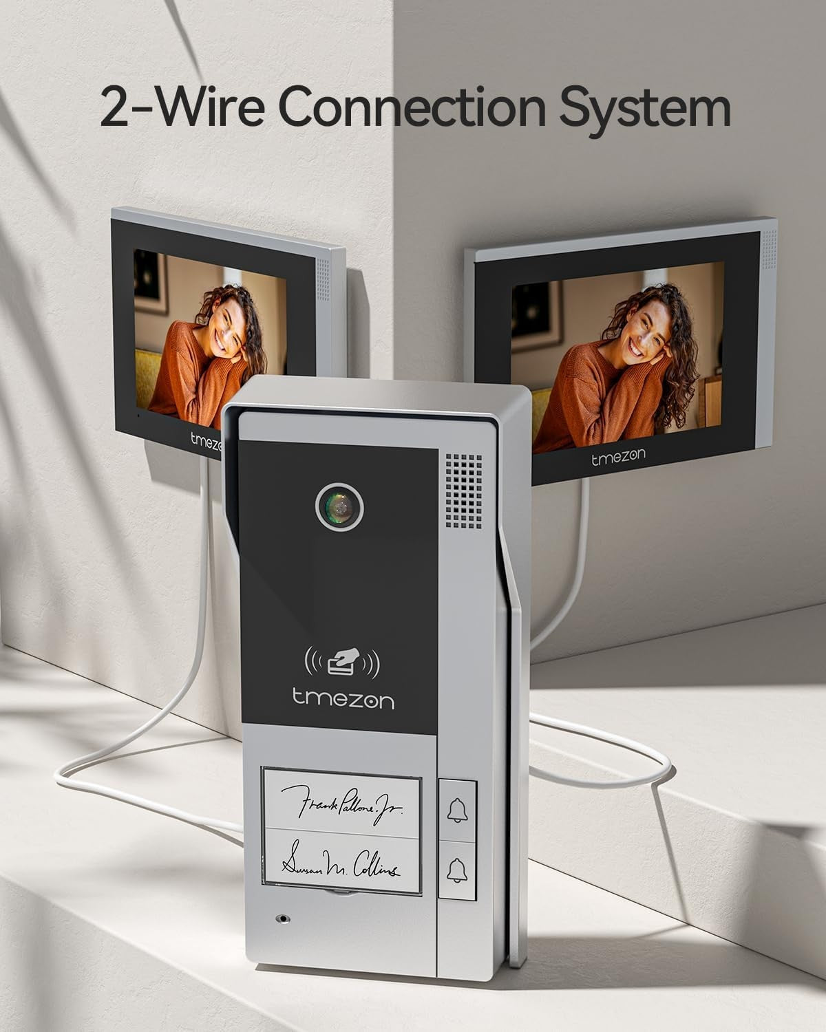 7" HD Touchscreen Video Intercom with Dual-Way Communication & Doorbell Camera
