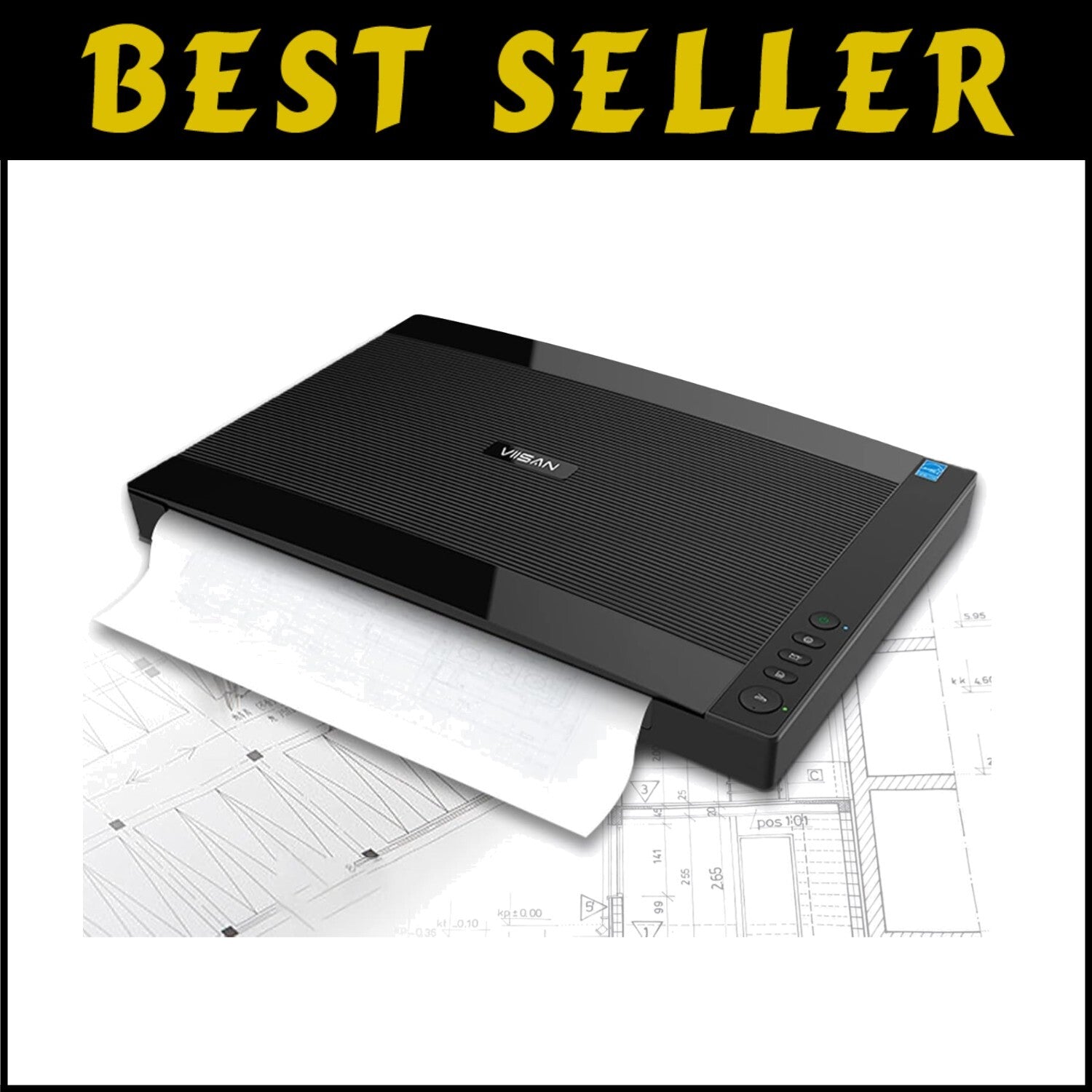 High-Resolution A3 Flatbed Scanner with Auto-Scan - Ideal for Photos & Documents
