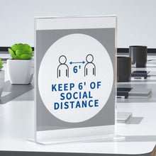 Load image into Gallery viewer, Stylish 12 Pieces Double-Sided Acrylic Sign Holders for Tabletop Use - 8.5 x 11