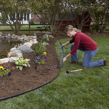 Load image into Gallery viewer, Easy 100 ft. Black Landscape Edging - No-Dig Installation, Eco-Friendly Solution