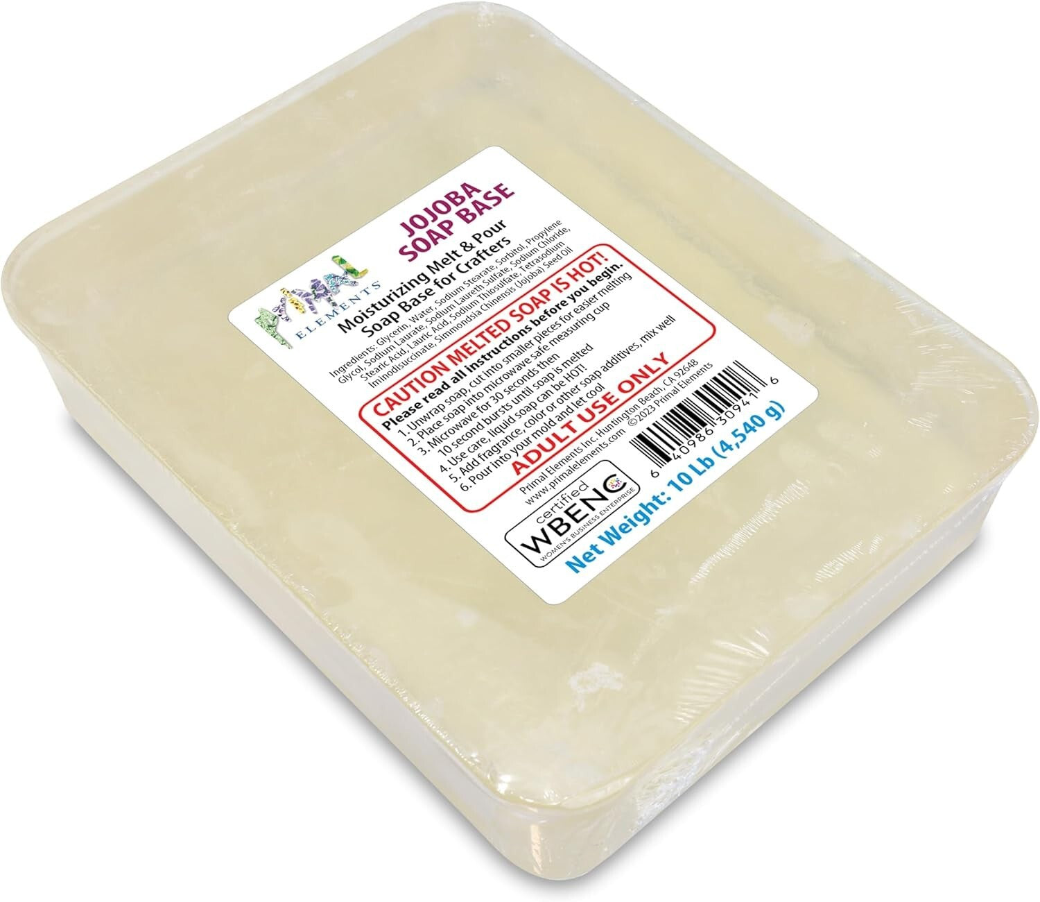 10lb Vegan & Cruelty-Free Glycerin Soap Base – Easy Melt and Pour Crafting