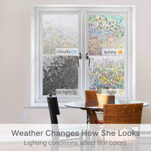 Load image into Gallery viewer, 3D Rainbow Window Film – Heat Control | Easy Install &amp; Semi-Private Cling Film