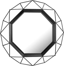Load image into Gallery viewer, Versatile 28.3" Octagonal Black Wall Mirror with Easy Mounting Brackets
