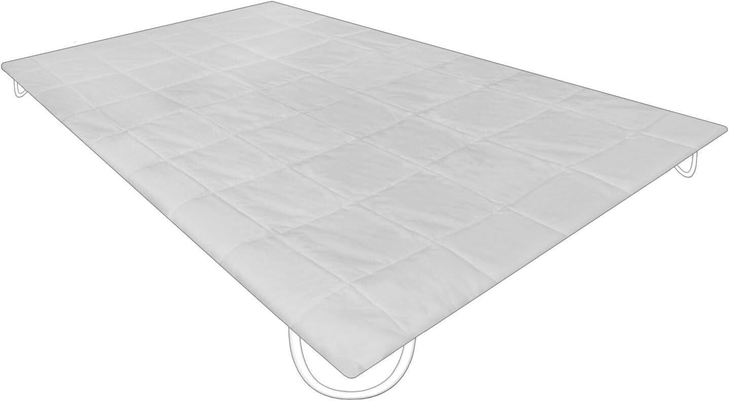 California King Quilted Comfort Waterbed Mattress Pad with Sure-Grip Bands