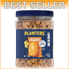 Load image into Gallery viewer, Honey Roasted Peanuts 34.5 oz Jars in 6PK - Sweet, Salty, and Nutritious