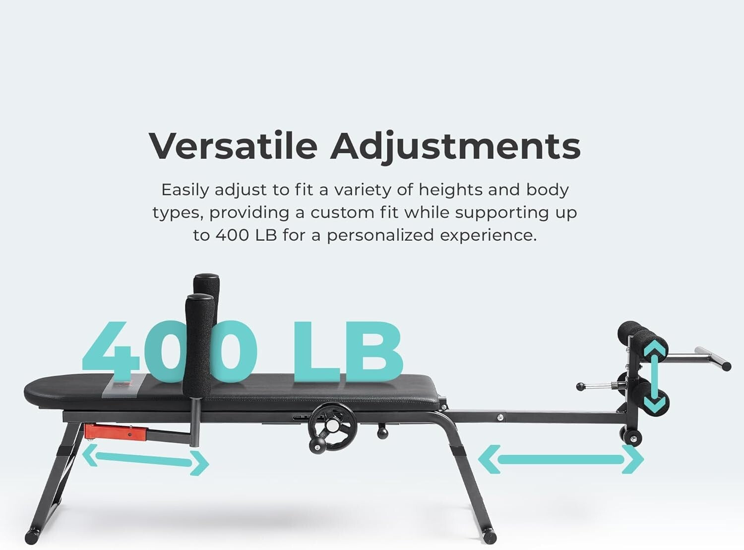 Alloy Steel Inversion Table for Lumbar Relief & Posture Correction - 400 LB