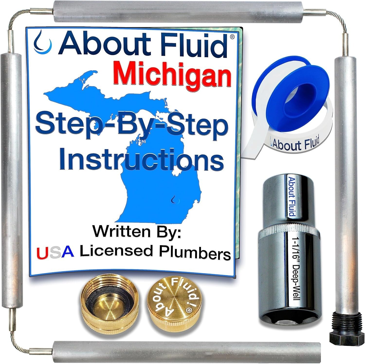 Durable Magnesium Anode Rod with Lifetime Socket for Water Heater Maintenance