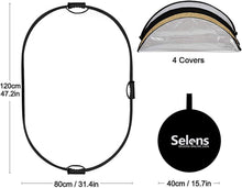 Load image into Gallery viewer, Reflective Lighting Solutions: 5-in-1 Oval Reflector with Translucent Panel