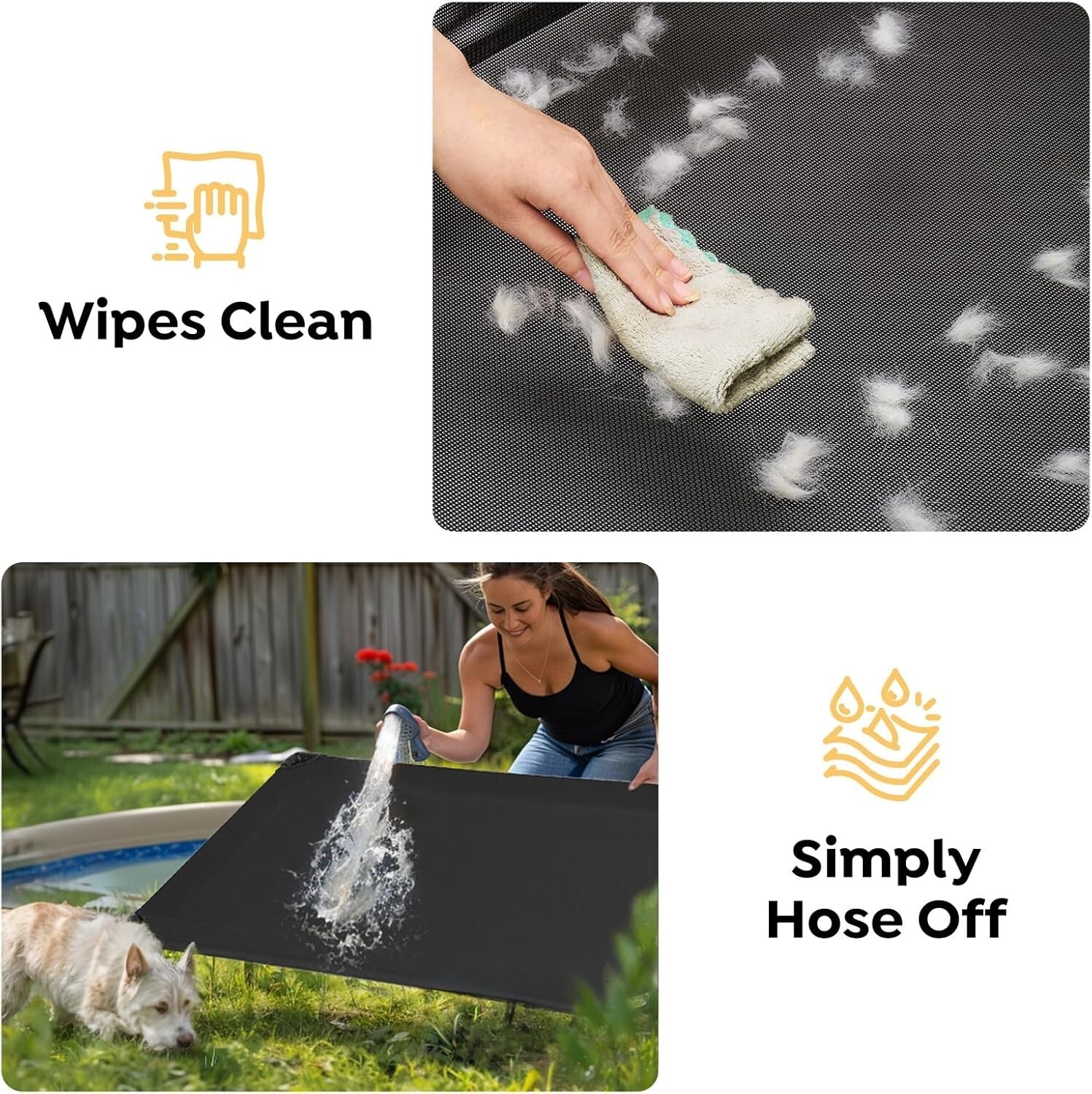 Cooling Elevated Dog Bed XL for Maximum Comfort - Easy Assembly & Travel Ready