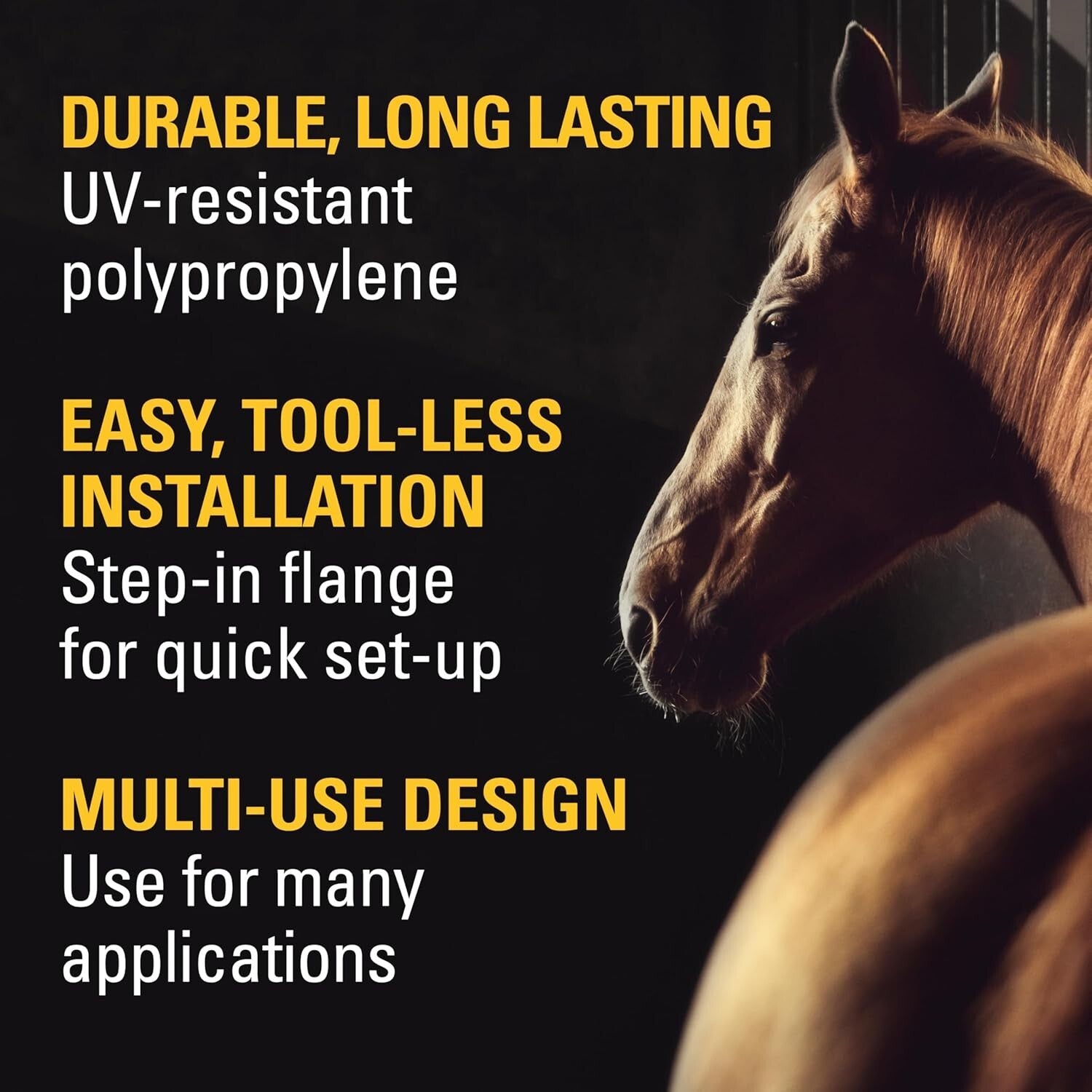 Lightweight & Durable 4-Inch Step-In Fence Post - Ideal for Electric Fencing