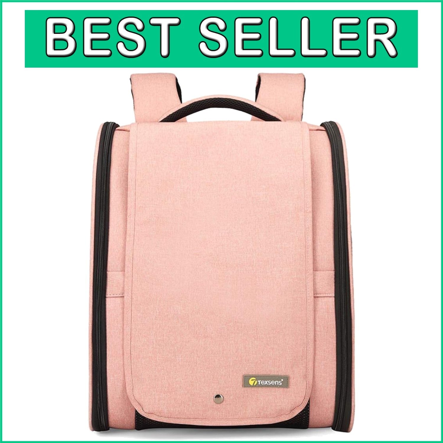 Comfortable Collapsible Pet Backpack Carrier for Small Dogs & Cats Up to 17 lbs