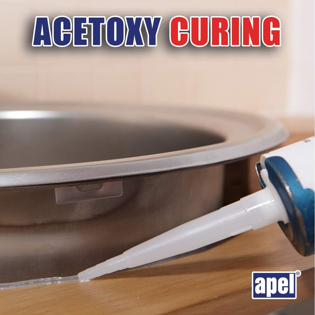 Flexible 100% Silicone Waterproof Sealant - 12 x 7.7 fl. oz for Ultimate Sealing