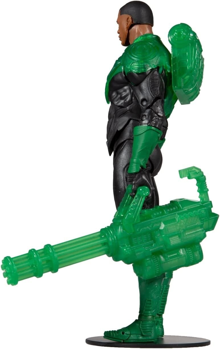 DC Multiverse John Stewart Green Lantern Action Figure with Collectible Art Card