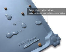 Load image into Gallery viewer, Extra Large Waterproof Pet Bowl Mat 28" x 20" - Easy to Clean Silicone Design