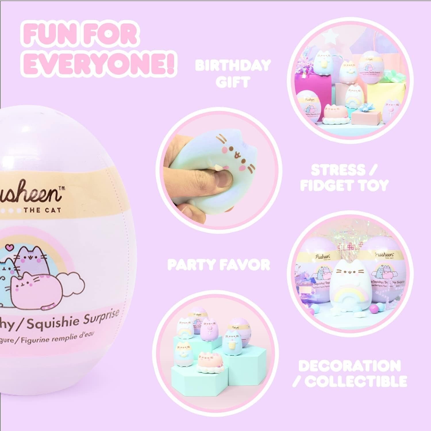 Cute & Collectible Pusheen Squishy Toys - 5 Unique Designs in a Surprise Capsule