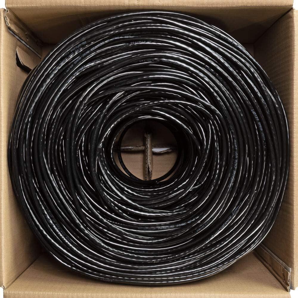 High-Speed 1000ft Cat6 Ethernet Cable - 550MHz, CCA Conductors for Home Use