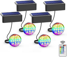 Load image into Gallery viewer, Lighting Timer Function Solar Pool Lights - Remote Controlled, 16 Colors, 4-Pack