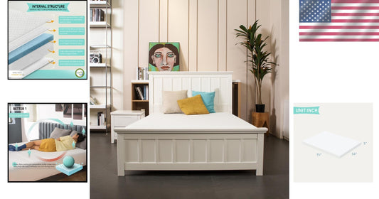 Full Size Mattress in a Box - Safe Gel Memory Foam, Ideal for Restful Sleep