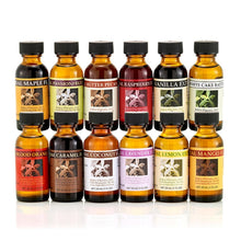 Load image into Gallery viewer, Baker's Best Collection: 12 Natural Flavor Extracts for All Your Baking Needs
