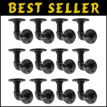 Load image into Gallery viewer, Waterproof 4x4 Inch Shelf Bracket Set - Complete 12 Pack for Easy Installation