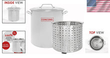 Load image into Gallery viewer, Versatile 40QT Stainless Steel Stockpot with Steamer Basket - Ideal for Boiling