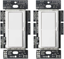 Load image into Gallery viewer, Diva LED+ Dimmer Switch - 2-Pack for Smooth Dimming of LED &amp; Incandescent Bulbs