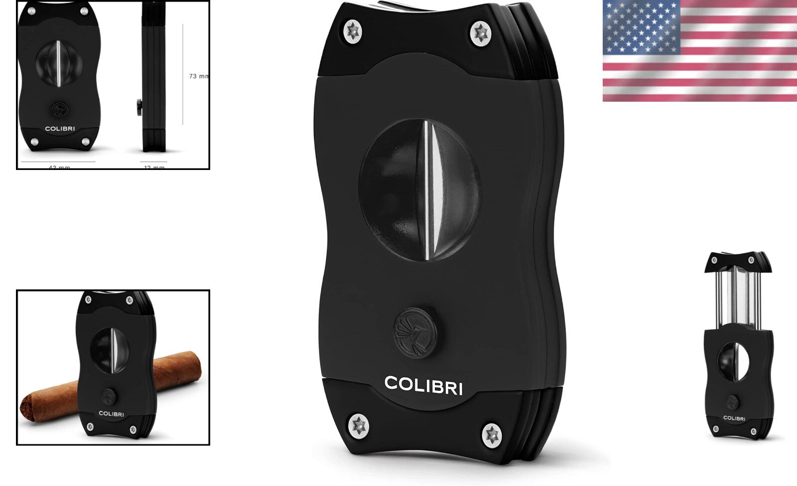 Classic V-Cut Cigar Cutter - Stainless Steel Blade for Smooth Cutting Experience