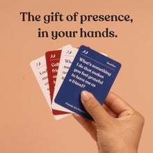 Load image into Gallery viewer, Meaningful Conversations: 140 Cards for Adult Friendships &amp; Emotional Intimacy