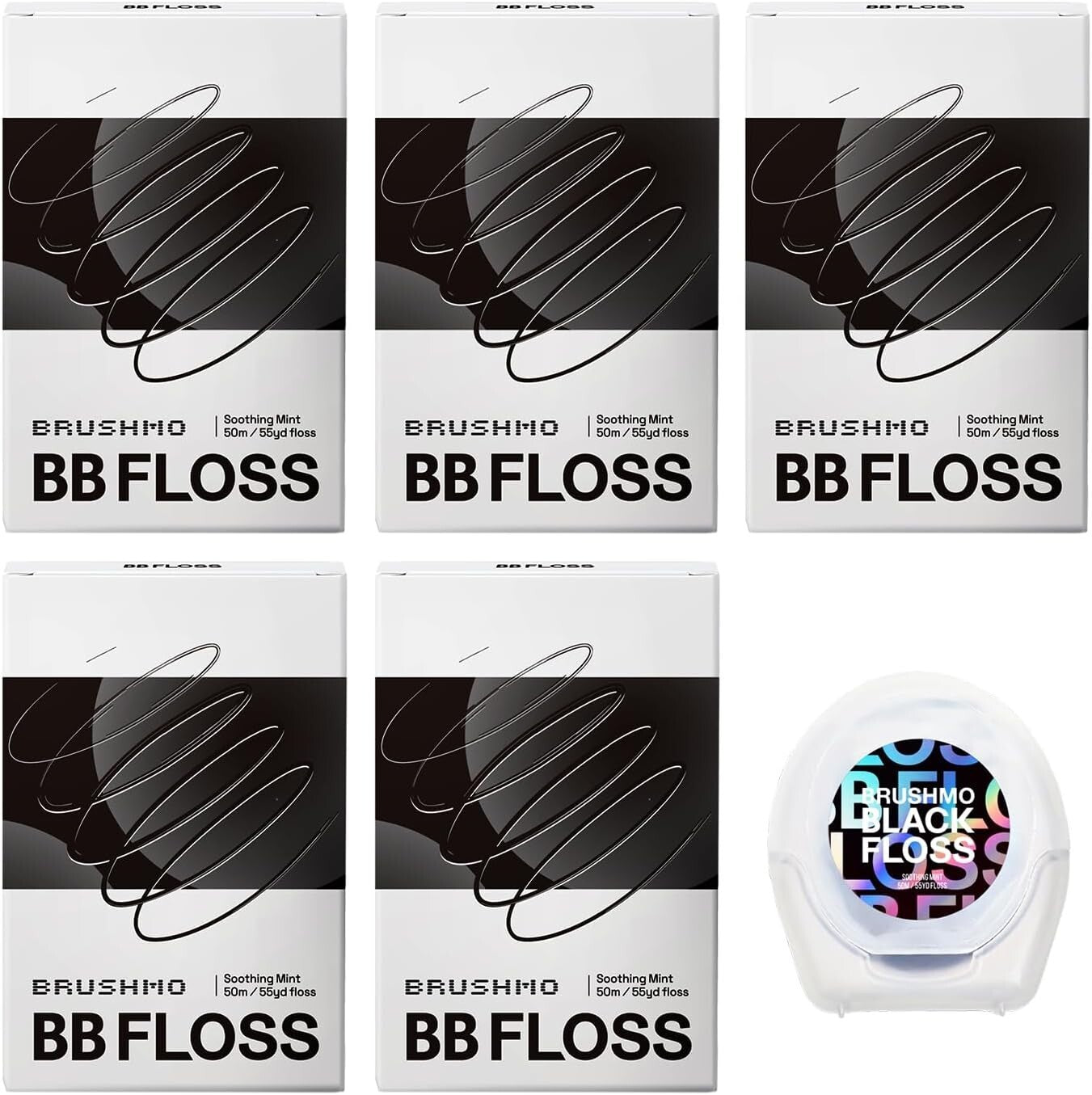 Gentle Black Woven Dental Floss - PTFE Free & Designed by Dentists for Best Care