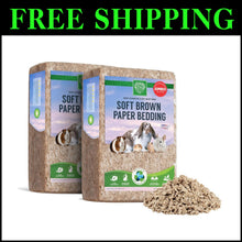 Load image into Gallery viewer, Pet-Approved Jumbo Natural Paper Bedding (356L - 2-Pack) for Ultimate Comfort