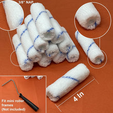 Load image into Gallery viewer, 144-Pack Mini Paint Roller Covers, 4-Inch Shedless Microfiber for Professionals